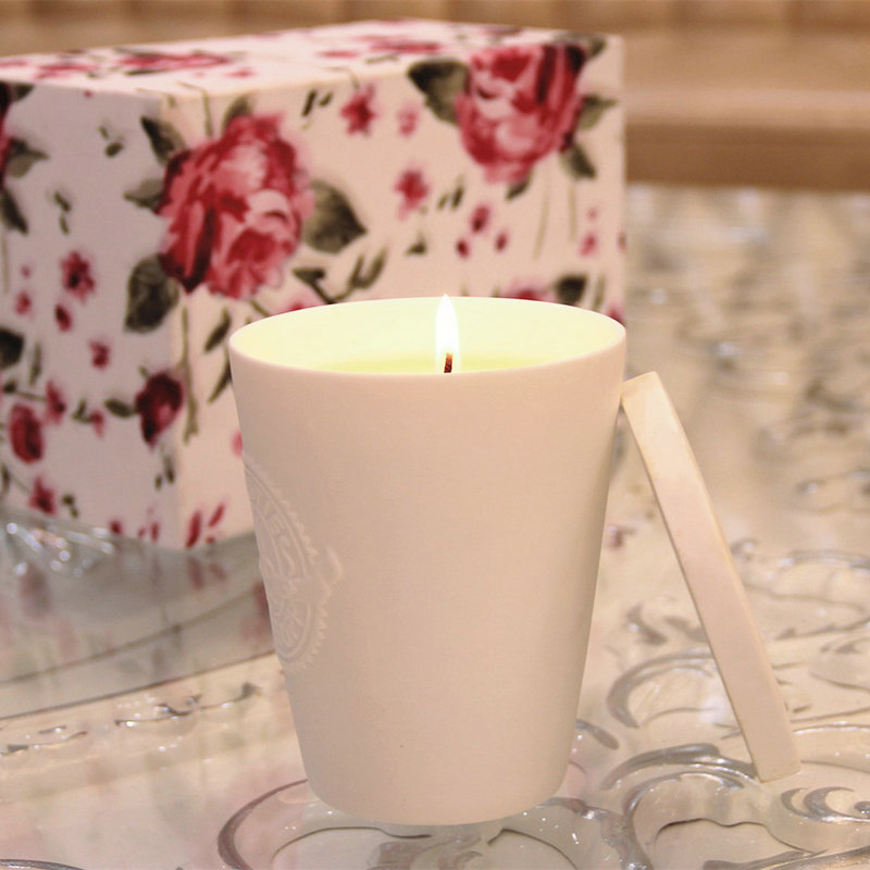 Candle supplier wholesale private label ceramic candles gift set with own brand customized packaging in different sizes